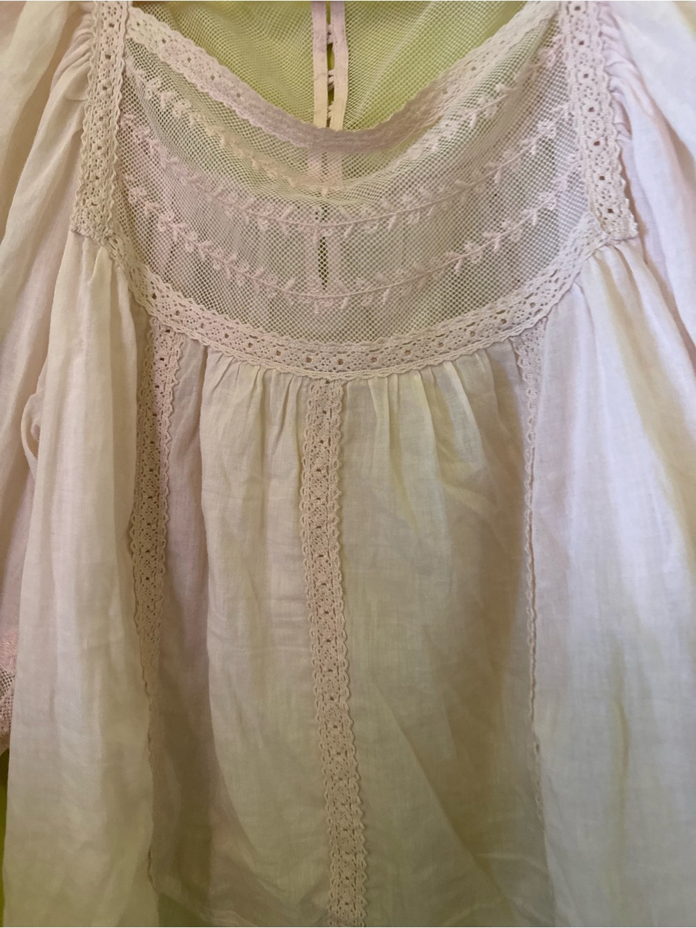 Anthropologie Pale Blush Embroidered Peasant Tunic - Picture 3 of 8